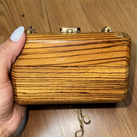 💯Wood sjpukder chain bag - Picture 2 of 5